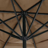Parasol ogrodowy na aluminiowym słupku, 600 cm, taupe
