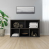 Regał na książki/szafka, czarny, 50x25x80 cm