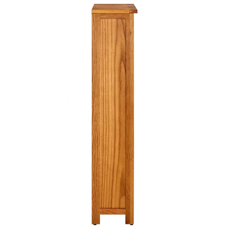 4-poziomowy regał na książki, 70x22x110 cm, lite drewno dębowe