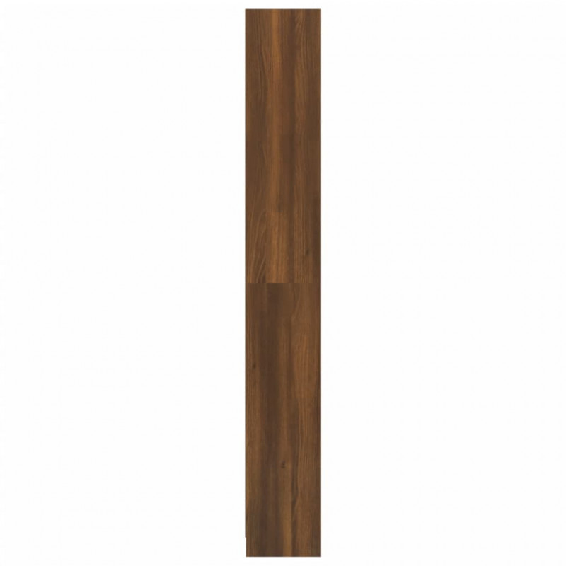 Regał na książki z 5 półkami, brązowy dąb, 40x24x175 cm