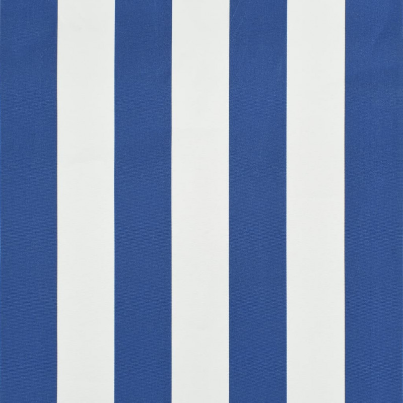 Markiza zwijana, 300 x 150 cm, biało-niebieska