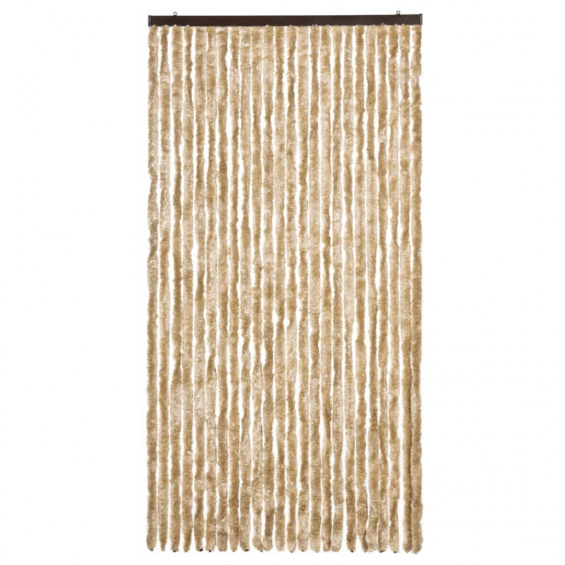 Zasłona przeciwko owadom, beżowa, 100x220 cm, szenil