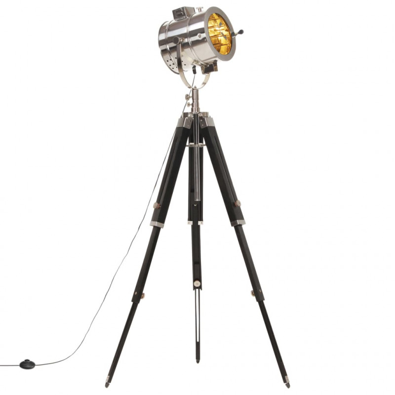 Lampa podłogowa na trójnogu, lite drewno mango, 165 cm