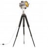 Lampa podłogowa na trójnogu, lite drewno mango, 165 cm