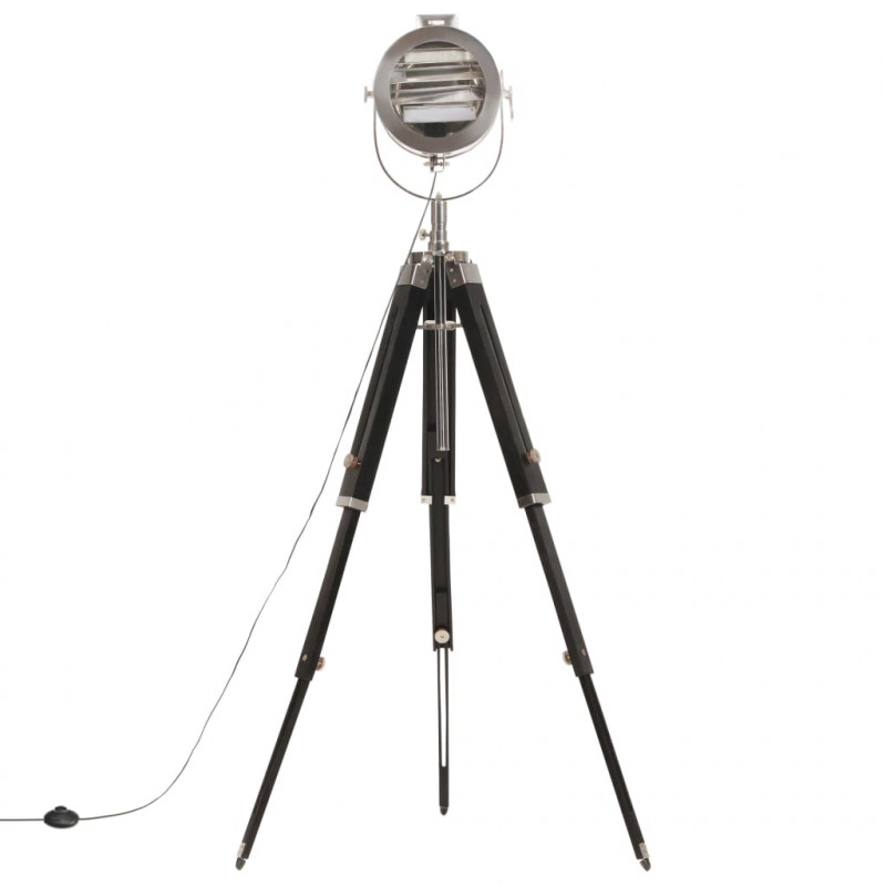 Lampa podłogowa na trójnogu, lite drewno mango, 165 cm