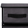 Szafka z 6 szufladami, 55x29x55 cm, szara, stal