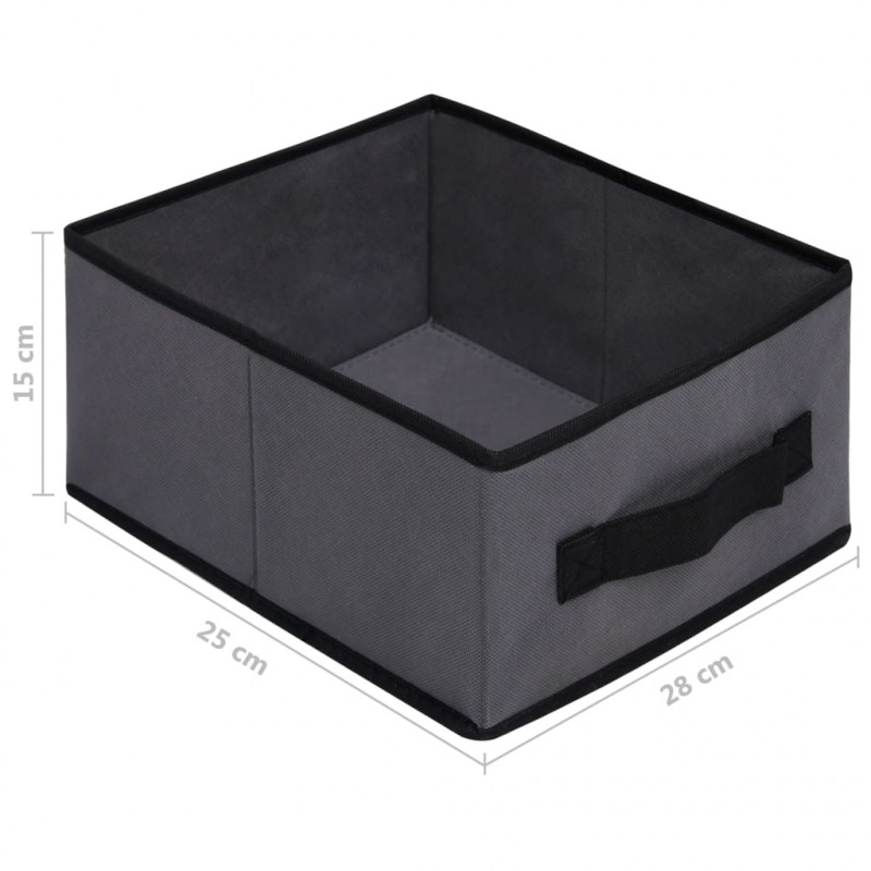 Szafka z 6 szufladami, 55x29x55 cm, szara, stal