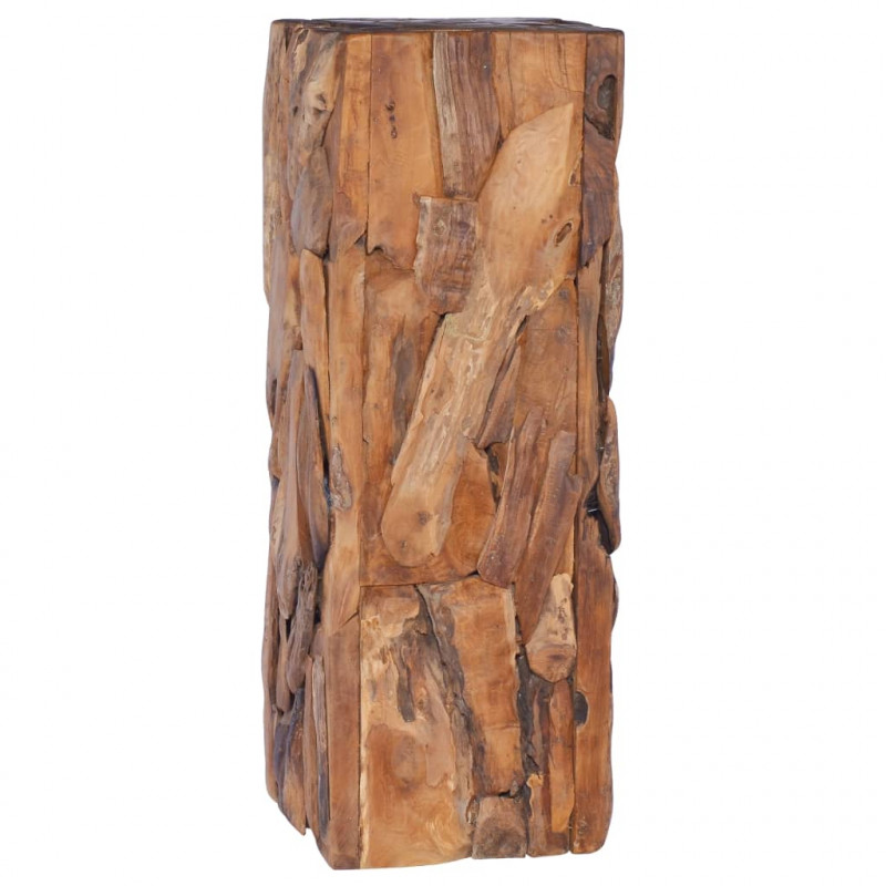 Stolik pomocniczy, 30x30x80 cm, lite drewno tekowe
