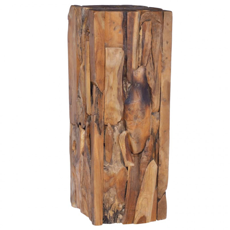 Stolik pomocniczy, 30x30x80 cm, lite drewno tekowe
