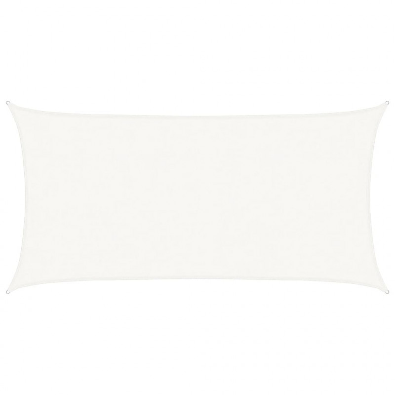 Żagiel przeciwsłoneczny, 160 g/m², biały, 4x7 m, HDPE