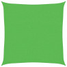 Żagiel przeciwsłoneczny, 160 g/m², jasnozielony, 2x2 m, HDPE