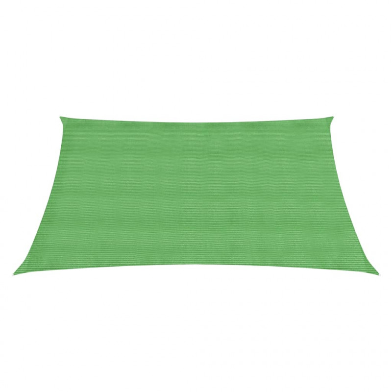 Żagiel przeciwsłoneczny, 160 g/m², jasnozielony, 2x2 m, HDPE