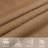 Żagiel przeciwsłoneczny, 160 g/m², taupe, 2x4 m, HDPE