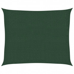 Żagiel przeciwsłoneczny, 160 g/m², ciemnozielony, 2,5x3 m, HDPE