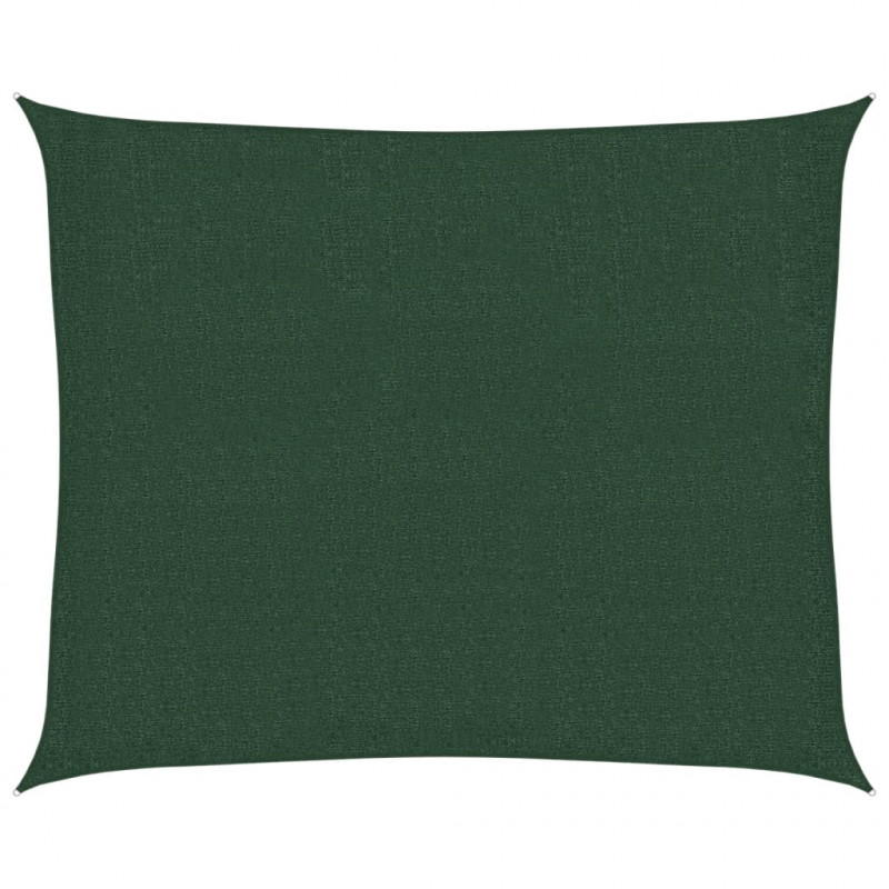 Żagiel przeciwsłoneczny, 160 g/m², ciemnozielony, 2,5x3 m, HDPE