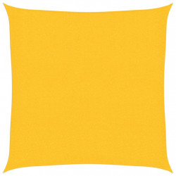 Żagiel przeciwsłoneczny, 160 g/m², żółty, 2,5x2,5 m, HDPE