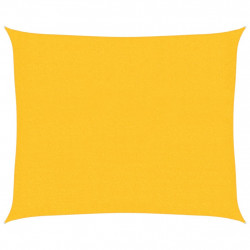Żagiel przeciwsłoneczny, 160 g/m², żółty, 2,5x3 m, HDPE