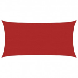 Żagiel przeciwsłoneczny, 160 g/m², czerwony, 4x7 m, HDPE