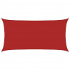 Żagiel przeciwsłoneczny, 160 g/m², czerwony, 4x7 m, HDPE