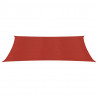 Żagiel przeciwsłoneczny, 160 g/m², czerwony, 4x7 m, HDPE