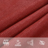 Żagiel przeciwsłoneczny, 160 g/m², czerwony, 4x7 m, HDPE