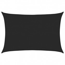 Żagiel przeciwsłoneczny, 160 g/m², czarny, 3,5x5 m, HDPE