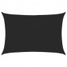 Żagiel przeciwsłoneczny, 160 g/m², czarny, 3,5x5 m, HDPE