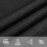Żagiel przeciwsłoneczny, 160 g/m², czarny, 3,5x5 m, HDPE