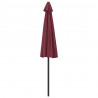Półparasol balkonowy, aluminium, bordo, 270x144x222 cm