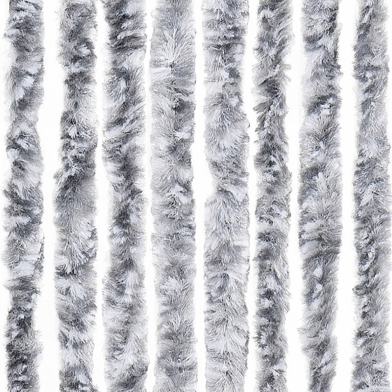 Zasłona przeciwko owadom, srebrna, 56x200 cm, szenil