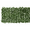 Parawan balkonowy, ciemnozielone liście, 300x75 cm