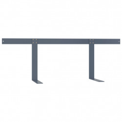 Oparcie do sofy z palet, jasnoszare, 110 cm, żelazo