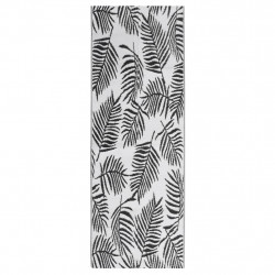 Dywan zewnętrzny, czarny, 80 x 250 cm, PP