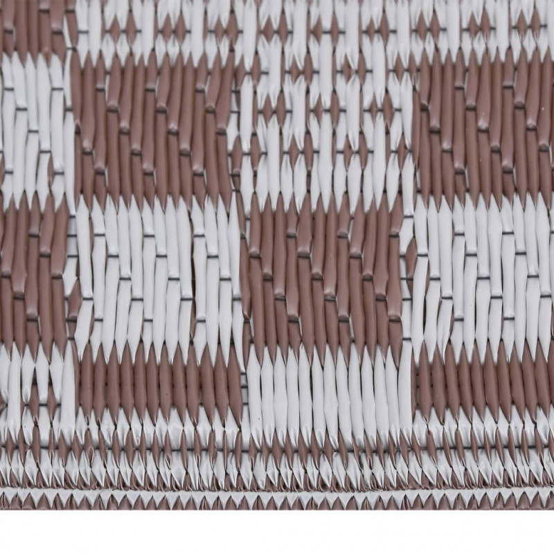 Dywan zewnętrzny, brązowy, 140 x 200 cm, PP