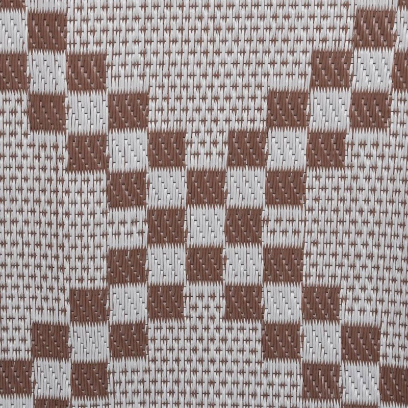 Dywan zewnętrzny, brązowy, 140 x 200 cm, PP