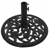 Podstawa pod parasol, czarna, 48x48x33 cm, żeliwo