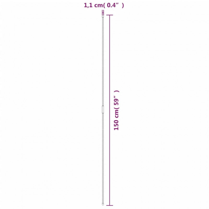 Podpórki do roślin, 30 szt., zielone, 150 cm, stalowe