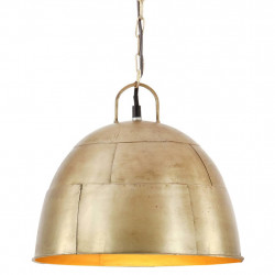 Industrialna lampa wisząca, 25 W, mosiężna, okrągła, 31 cm, E27