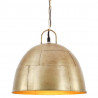 Industrialna lampa wisząca, 25 W, mosiężna, okrągła, 31 cm, E27