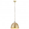Industrialna lampa wisząca, 25 W, mosiężna, okrągła, 31 cm, E27