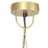 Industrialna lampa wisząca, 25 W, mosiężna, okrągła, 31 cm, E27