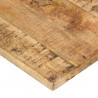 Blat do stołu, 140x60x(2,5-2,7) cm, surowe drewno mango