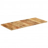 Blat do stołu, 140x60x(2,5-2,7) cm, surowe drewno mango