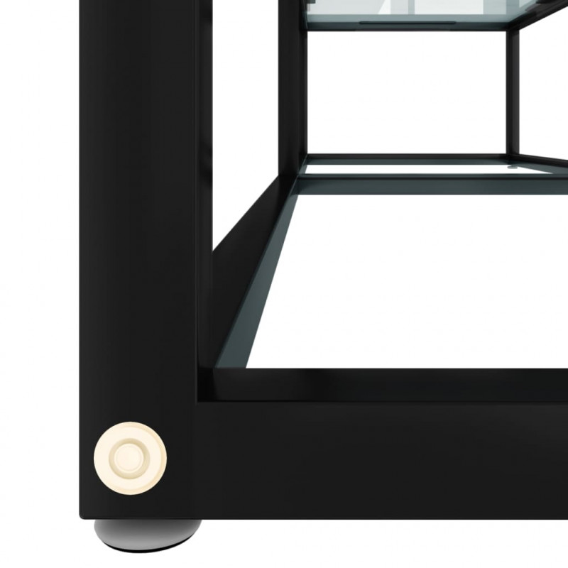 Szafka pod TV, biały marmur, 140x40x40,5 cm, szkło hartowane