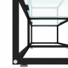 Szafka pod TV, biały marmur, 200x40x40,5 cm, szkło hartowane