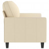 2-osobowa sofa, kremowa, 140 cm, tapicerowana tkaniną