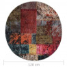Dywan z możliwością prania, patchwork, 120 cm, kolorowy