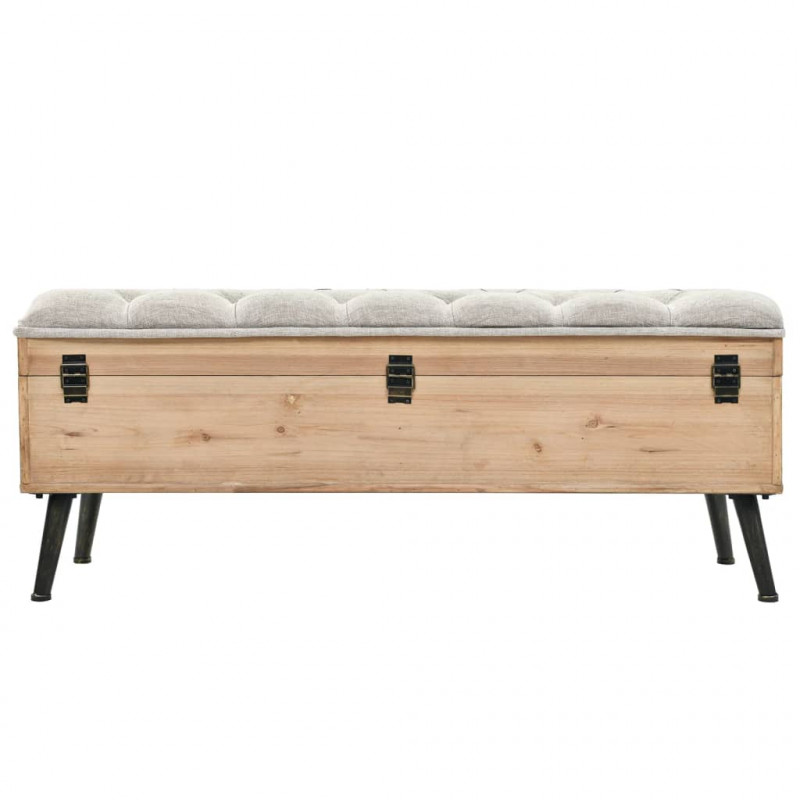 Ławka ze schowkiem, 110 cm, lite drewno jodłowe