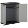 Kosz na na śmieci, w formie szafki, szaro-czarny, 68x40x85 cm