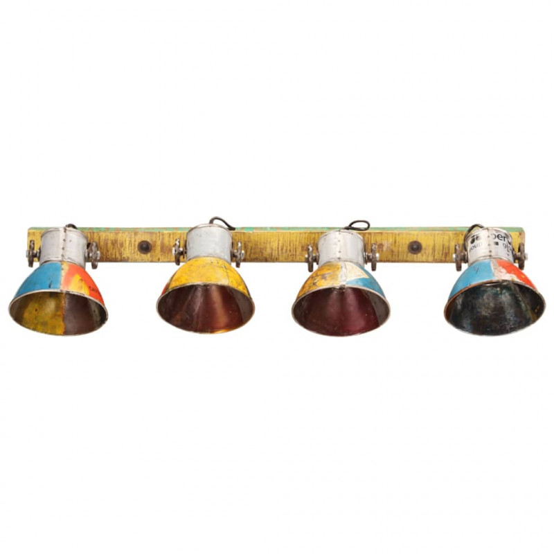 Industrialna lampa ścienna, kolorowa, 90x25 cm, E27